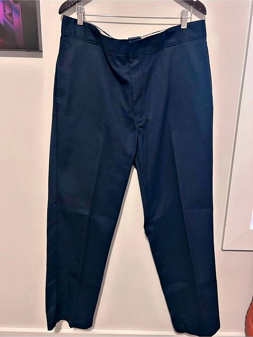 Dickies FLEX Regular Fit Straight Leg Work Pants Blue Medium